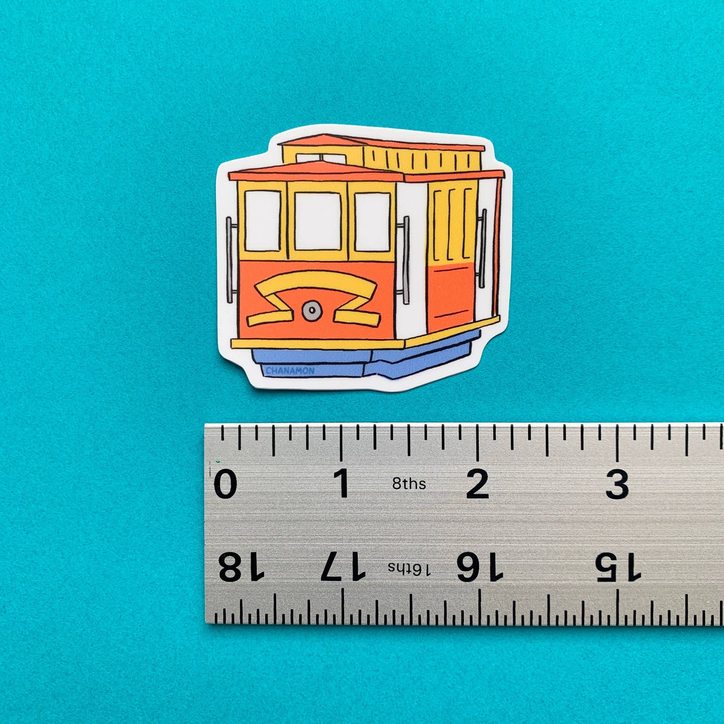 Maison Chanamon - Cable Car San Francisco Sticker