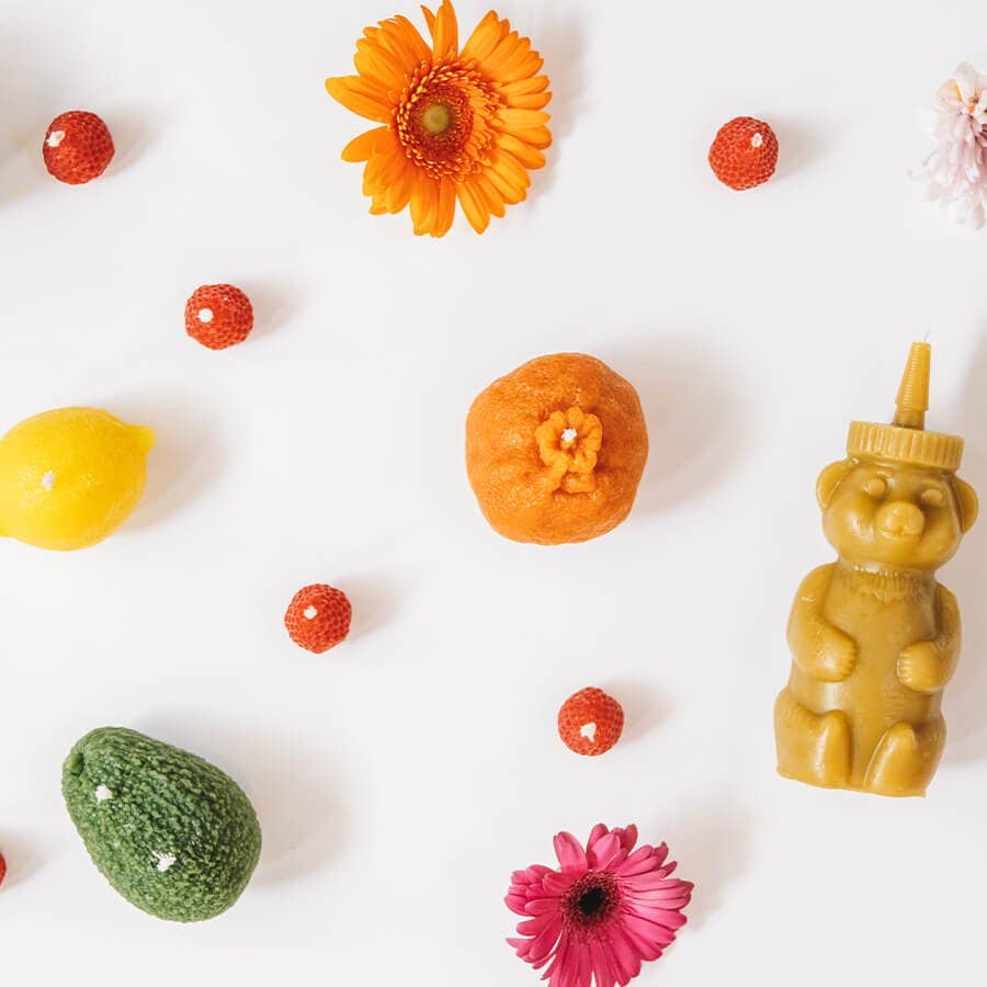 Happy Organics - Beeswax Mandarin Orange Candle