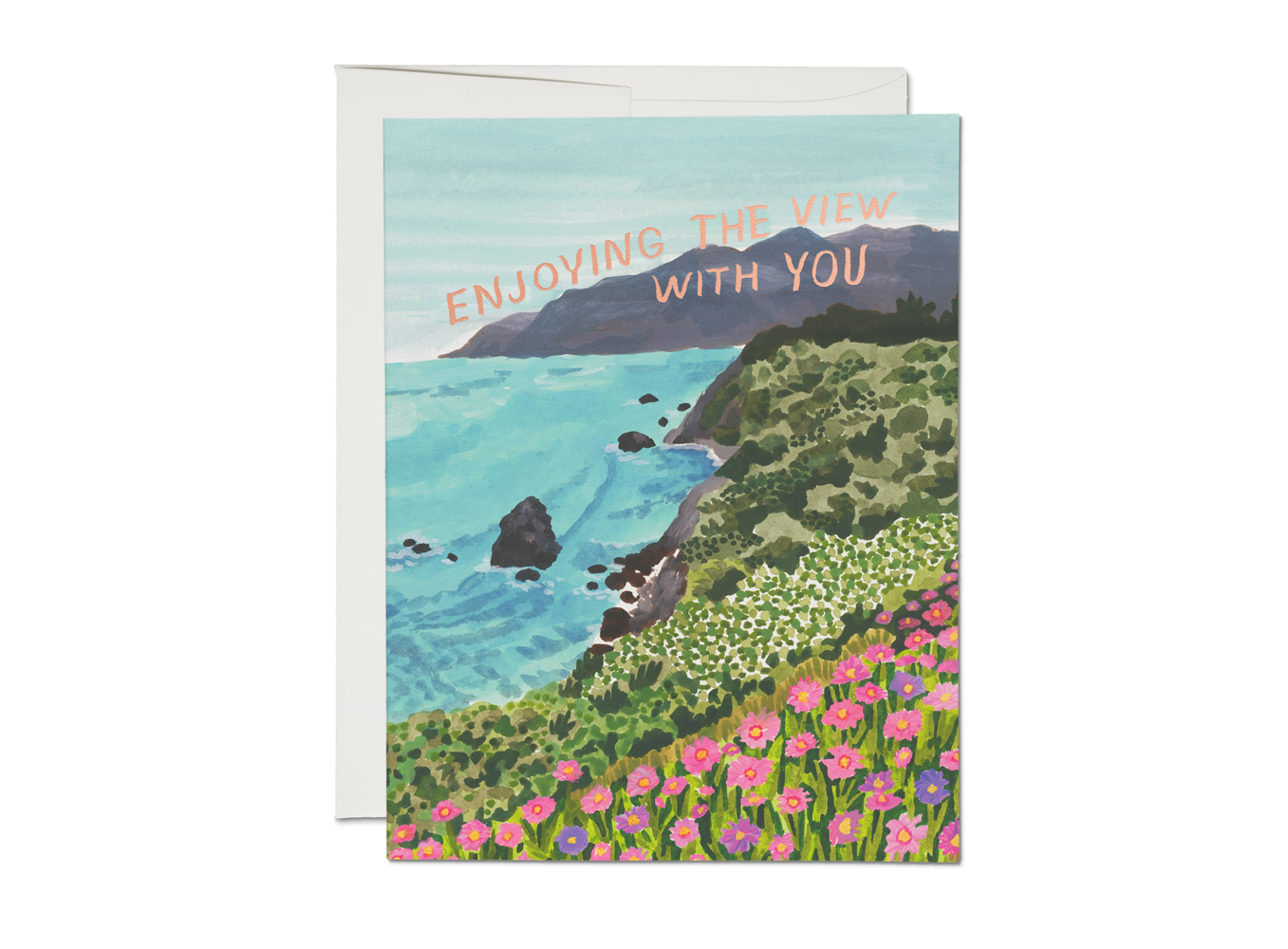Red Cap Cards - Enjoying the View love greeting card