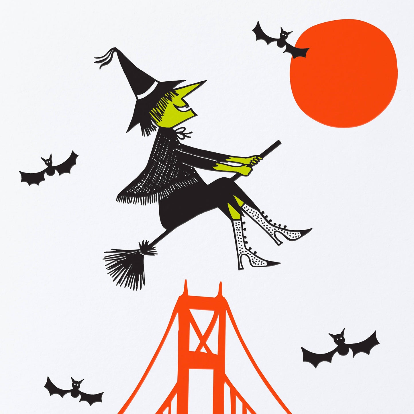 Sweet Bippy Press - Broomsticks and Bridges Greeting Card