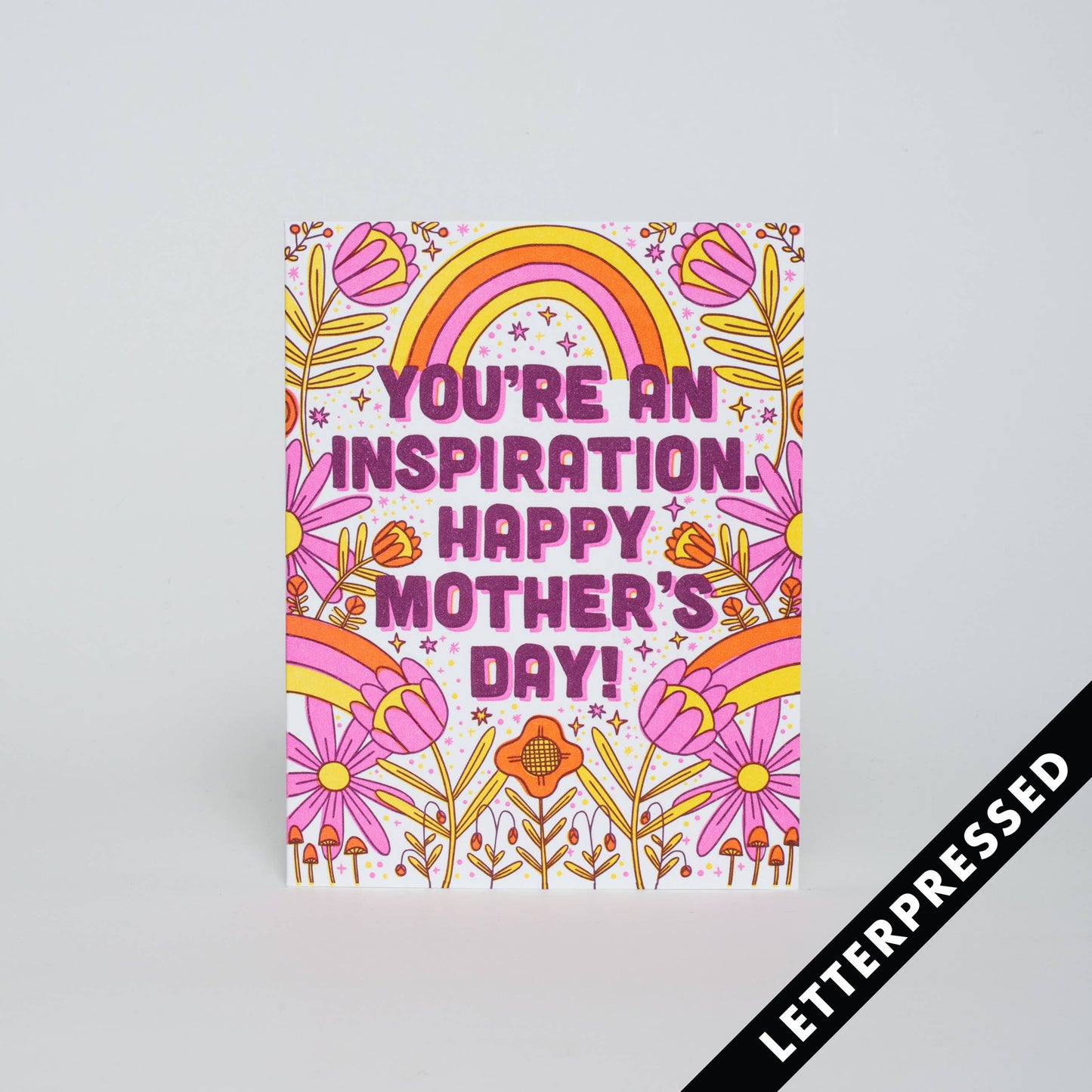 Hello!Lucky- Inspirational Mother's Day Letterpress Card