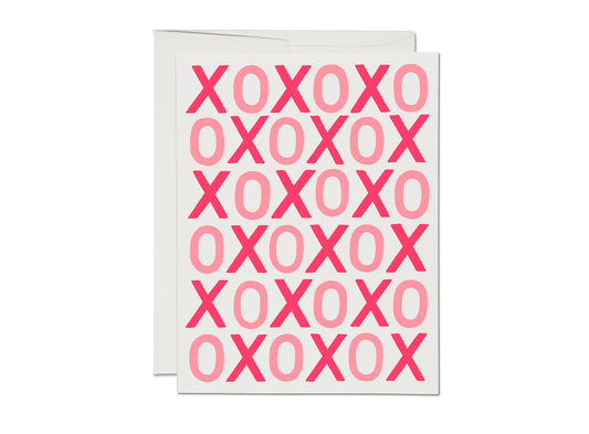 Red Cap Cards - Kisses and Hugs Valentine's Day greeting card