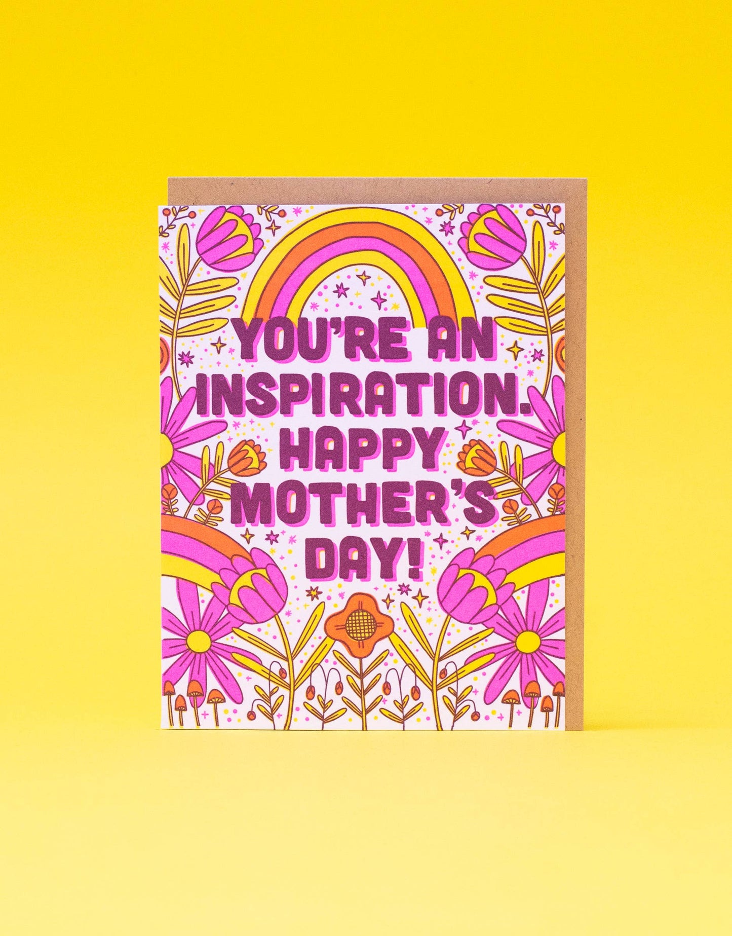 Hello!Lucky- Inspirational Mother's Day Letterpress Card