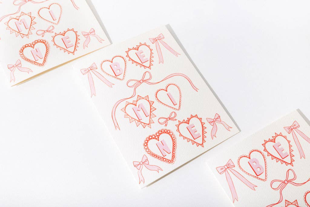 Adelfi - Heart Charms Be Mine Card