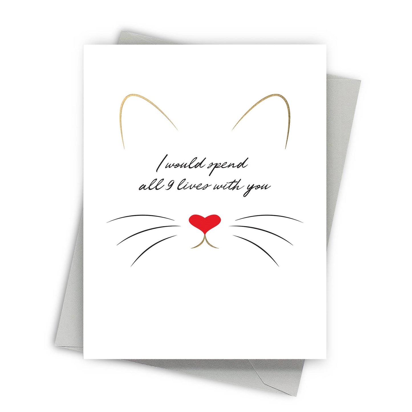 Fine Moments - 9 Lives - Love and Valentine's Day Greeting Card