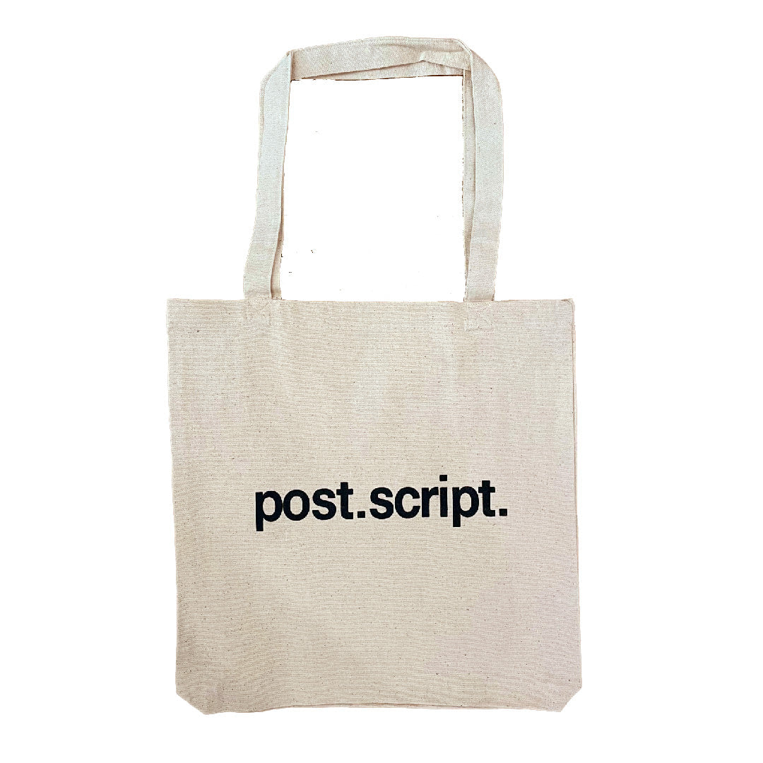 post.script. Tote Bag