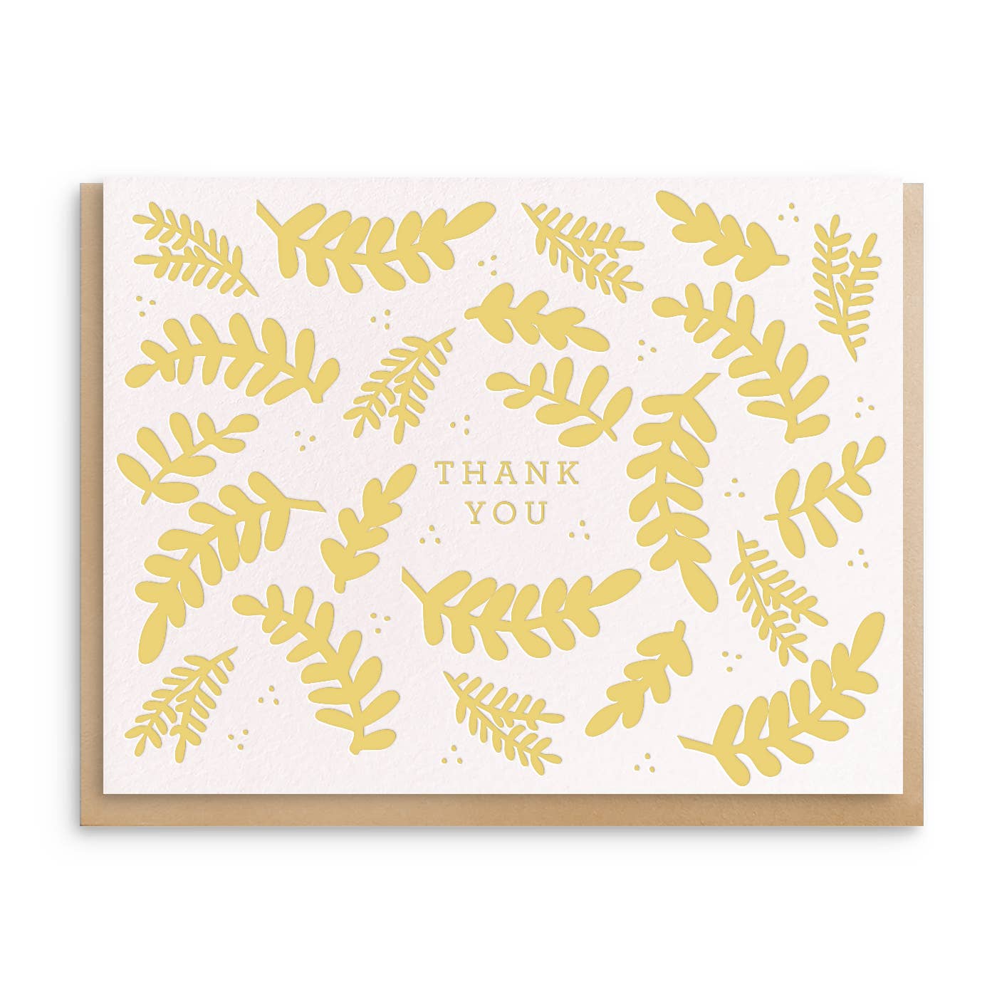 Dahlia Press - Thank You Floral - Set Of 6 Letterpress Thank You Cards