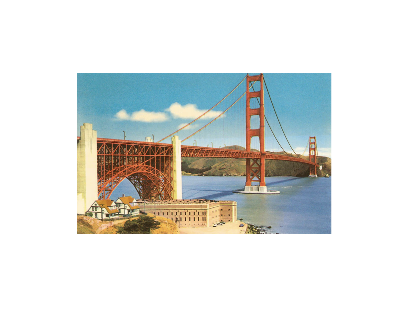 Found Image Press - SF-221 Golden Gate Bridge, San Francisco, California - Vintage Image, Postcard SF-00221-PC2001-S