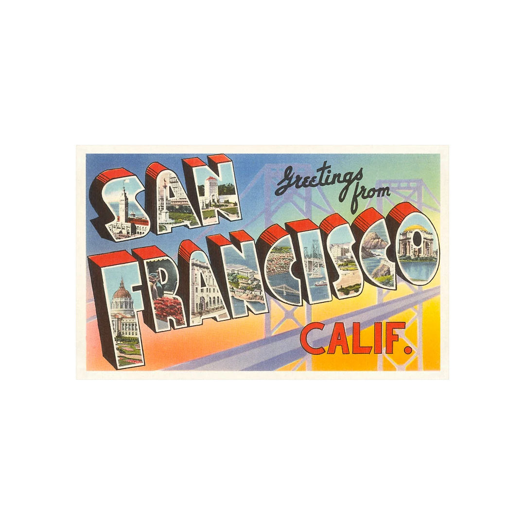Found - Greetings Postcard 2 SF-41
