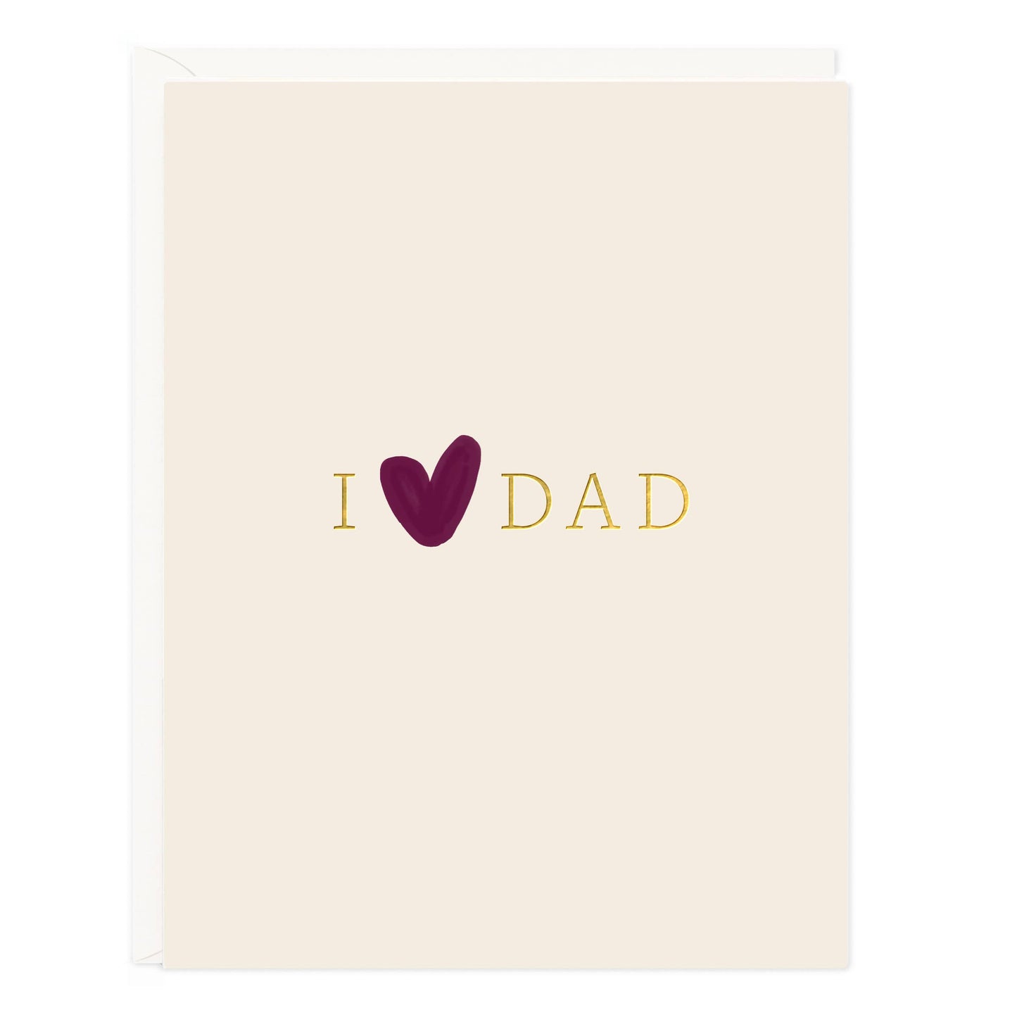 Ramona & Ruth - Dad Heart Cream Card