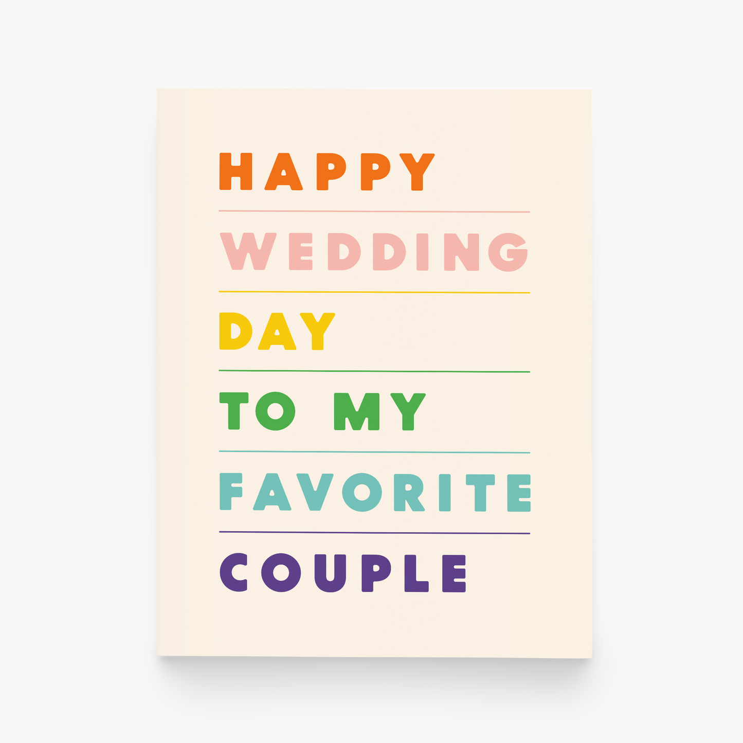paper&stuff - Happy Wedding Day to my Favorite Couple Greeting Card