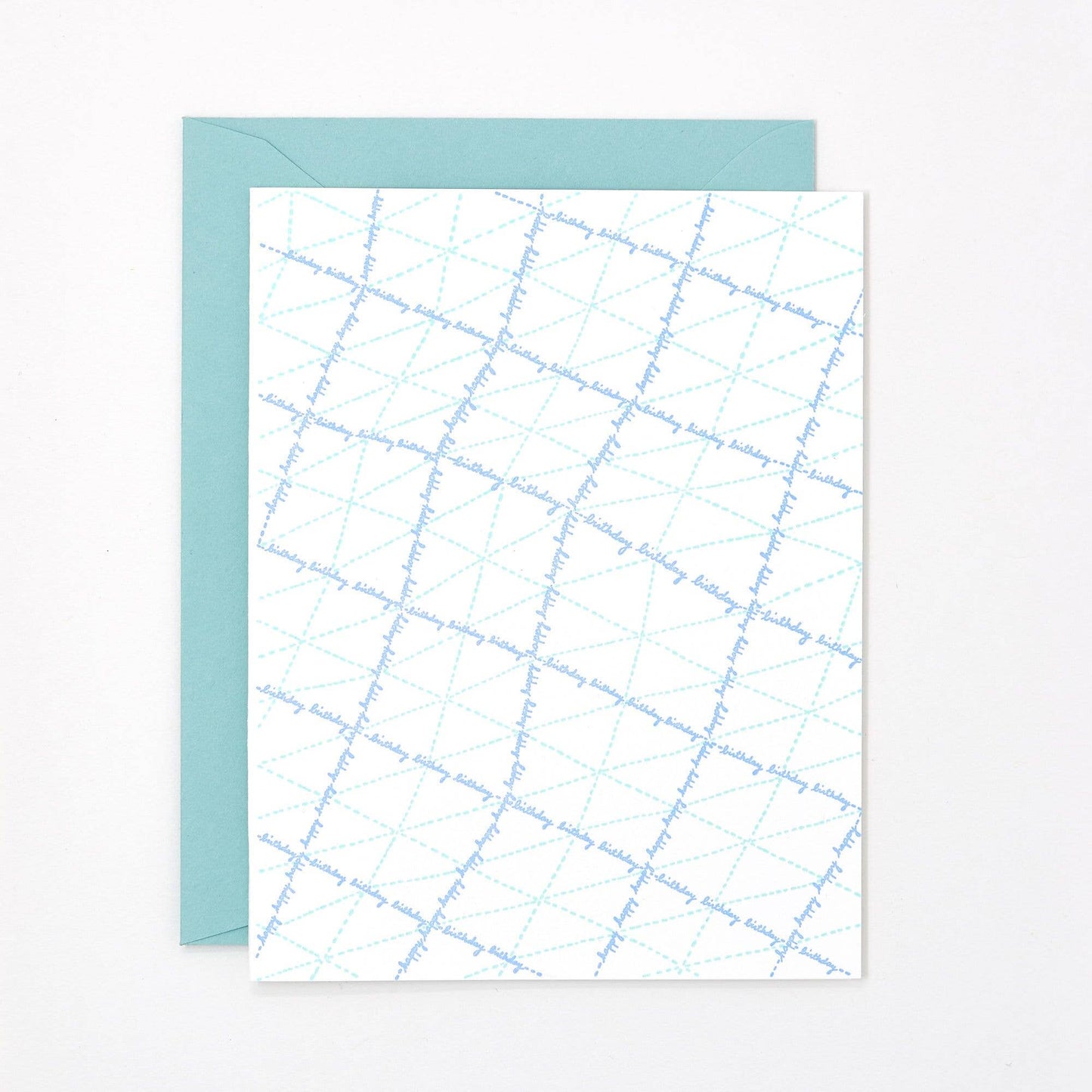 Helen Edna - Birthday Grid Letterpress Card