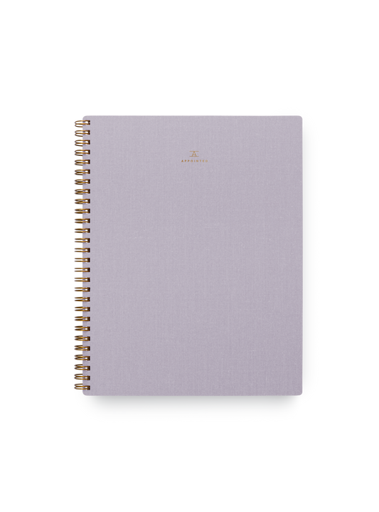 Appointed - Notebook - Lavender Gray - Grid