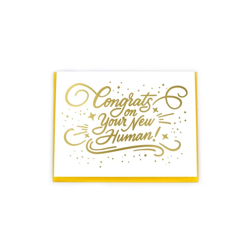 Paisley Paper Co - Congrats on Your New Human Card