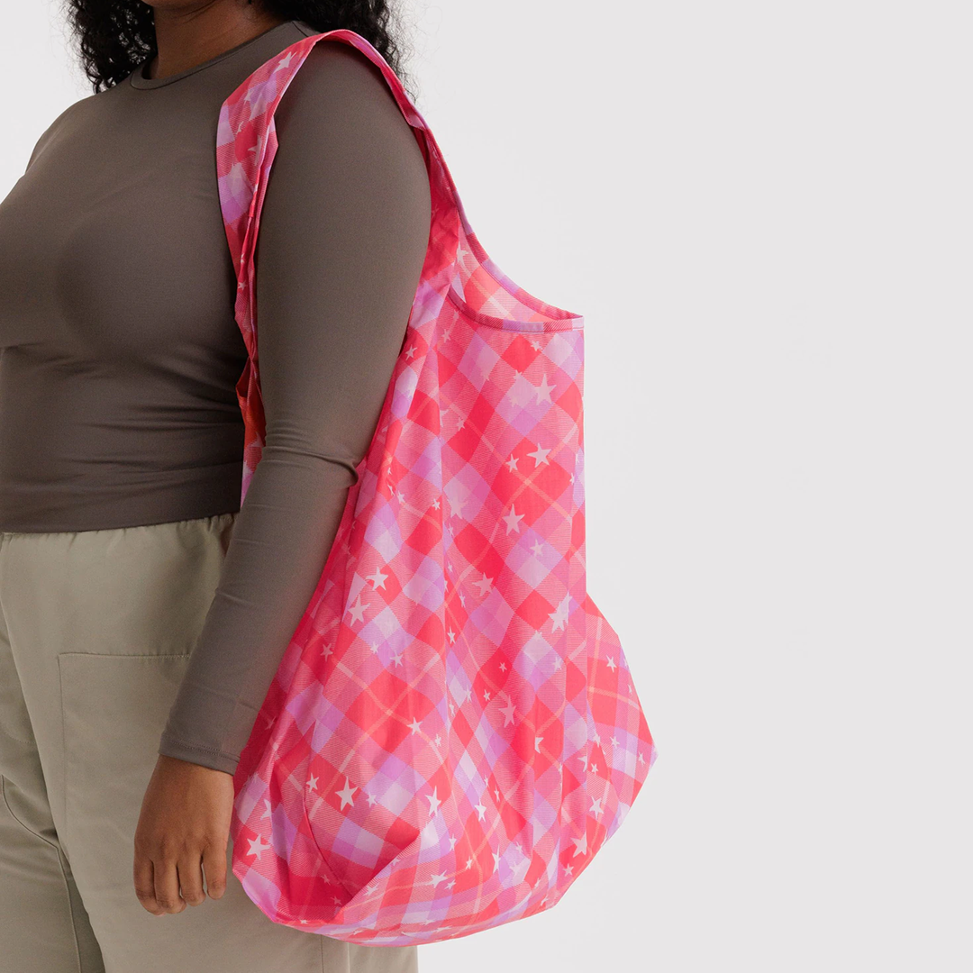 Baggu - Big Baggu - Pink Star Plaid