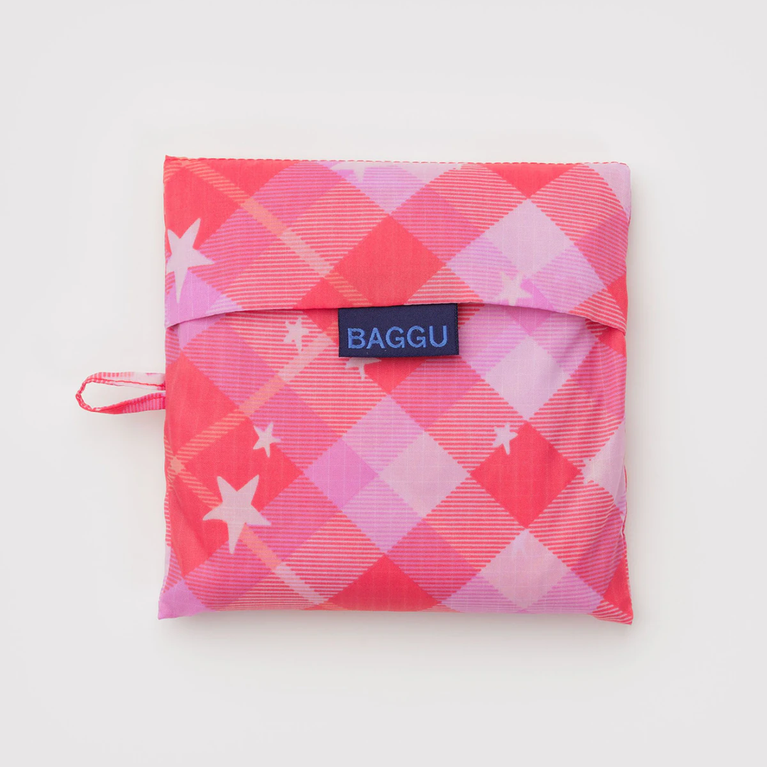 Baggu - Big Baggu - Pink Star Plaid