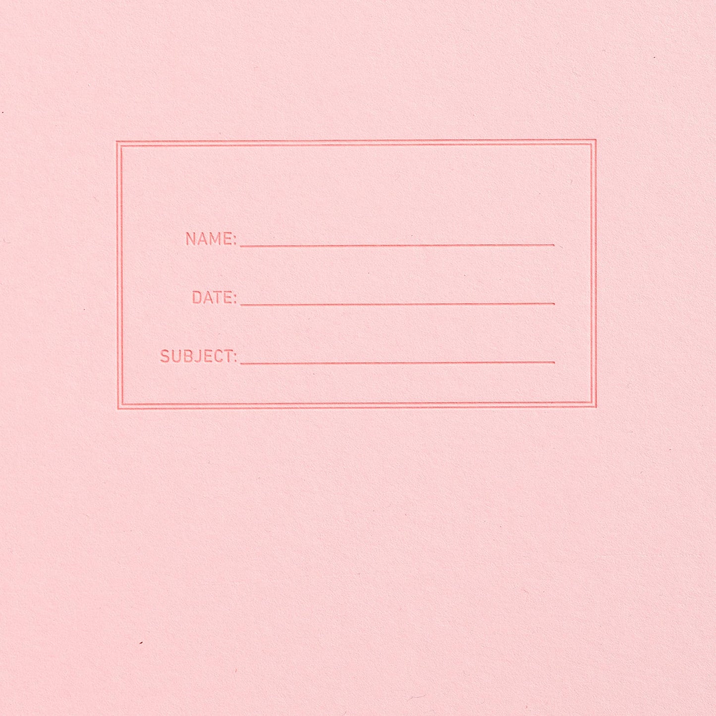 Shorthand Press - Standard Notebook - Pink Lemonade: Right Handed / Lined