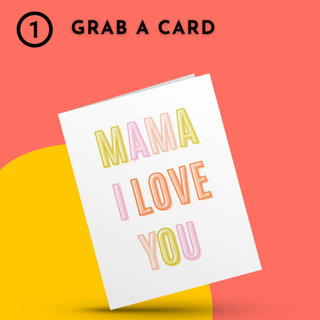 Hustle & Hope - Mama I Love You Mother's Day Card