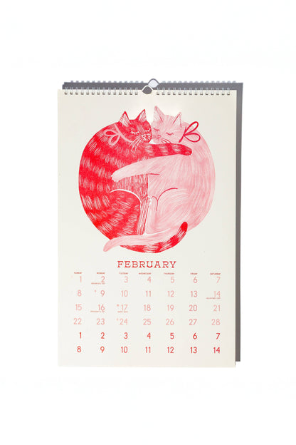 Bromstad Printing Co. - 2026 Risograph Wall Calendar - Butterfly Days