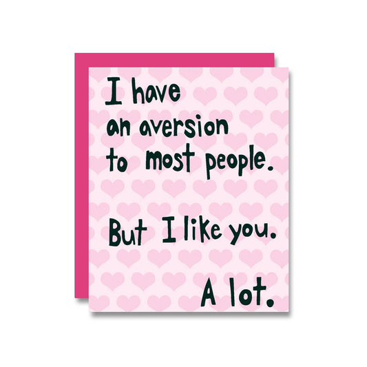 PapaLlama - Aversion to Most, Valentine's Day Card