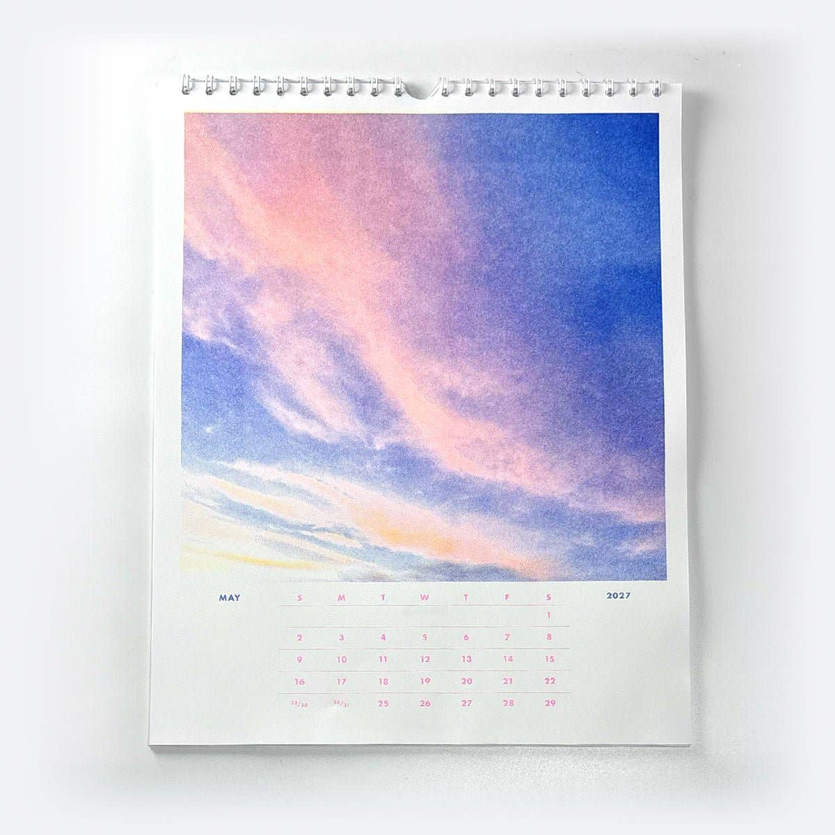 Next Chapter Studio - 2027 Risograph Wall Calendar - Sunsets