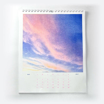 Next Chapter Studio - 2027 Risograph Wall Calendar - Sunsets