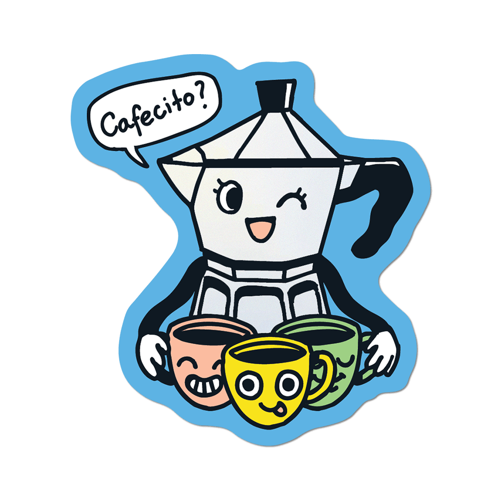 Apply Stickers - Cafecito? - Die-Cut Sticker