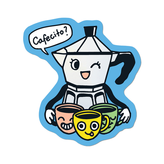 Apply Stickers - Cafecito? - Die-Cut Sticker