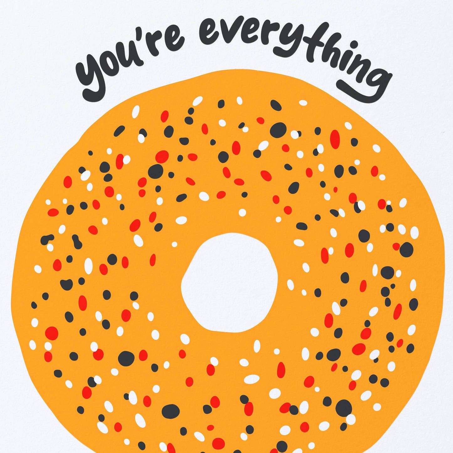 Sweet Bippy Press - Everything Bagel Card