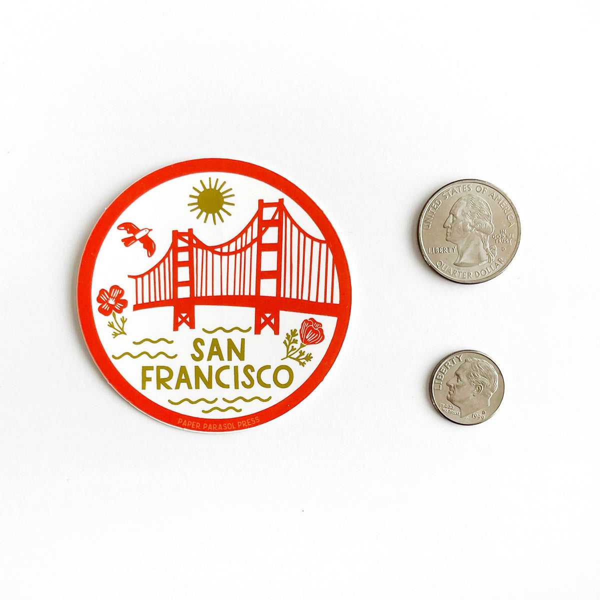 Paper Parasol Press - San Francisco Icons Sticker