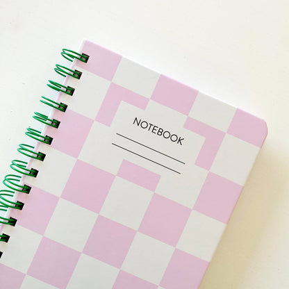The Paper + Craft Pantry - Pink Checkered Multi-Paper Notebook