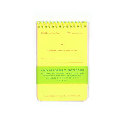 Next Chapter Studio - Risograph Reporter's Notebook: Aqua