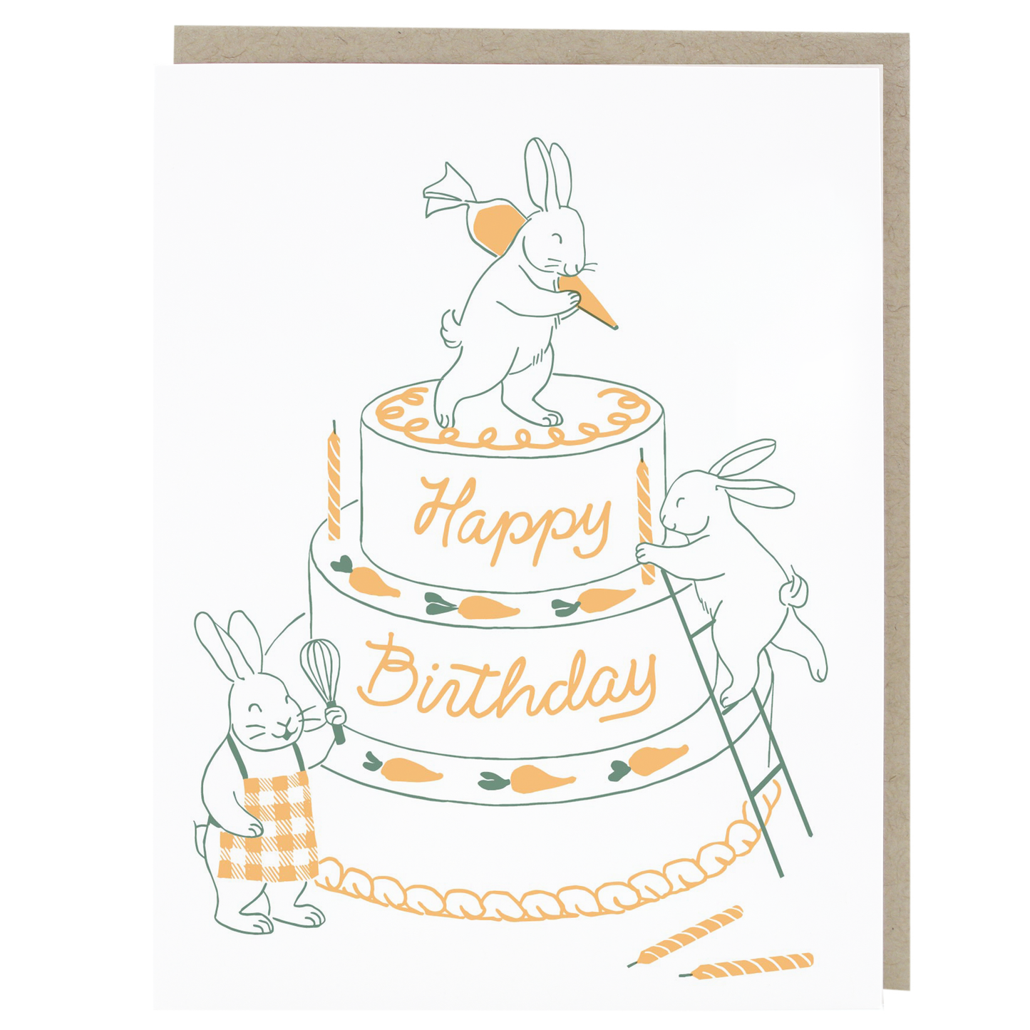 Smudge Ink - Bunny Bakers Birthday Card