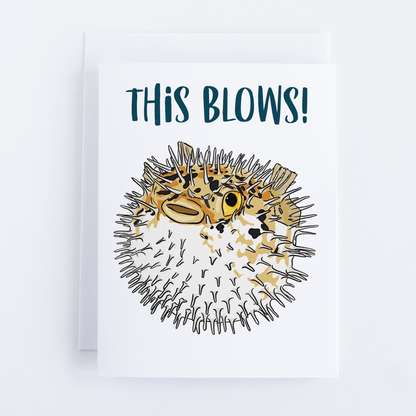 Bean Horse Car - This Blows Greeting Card