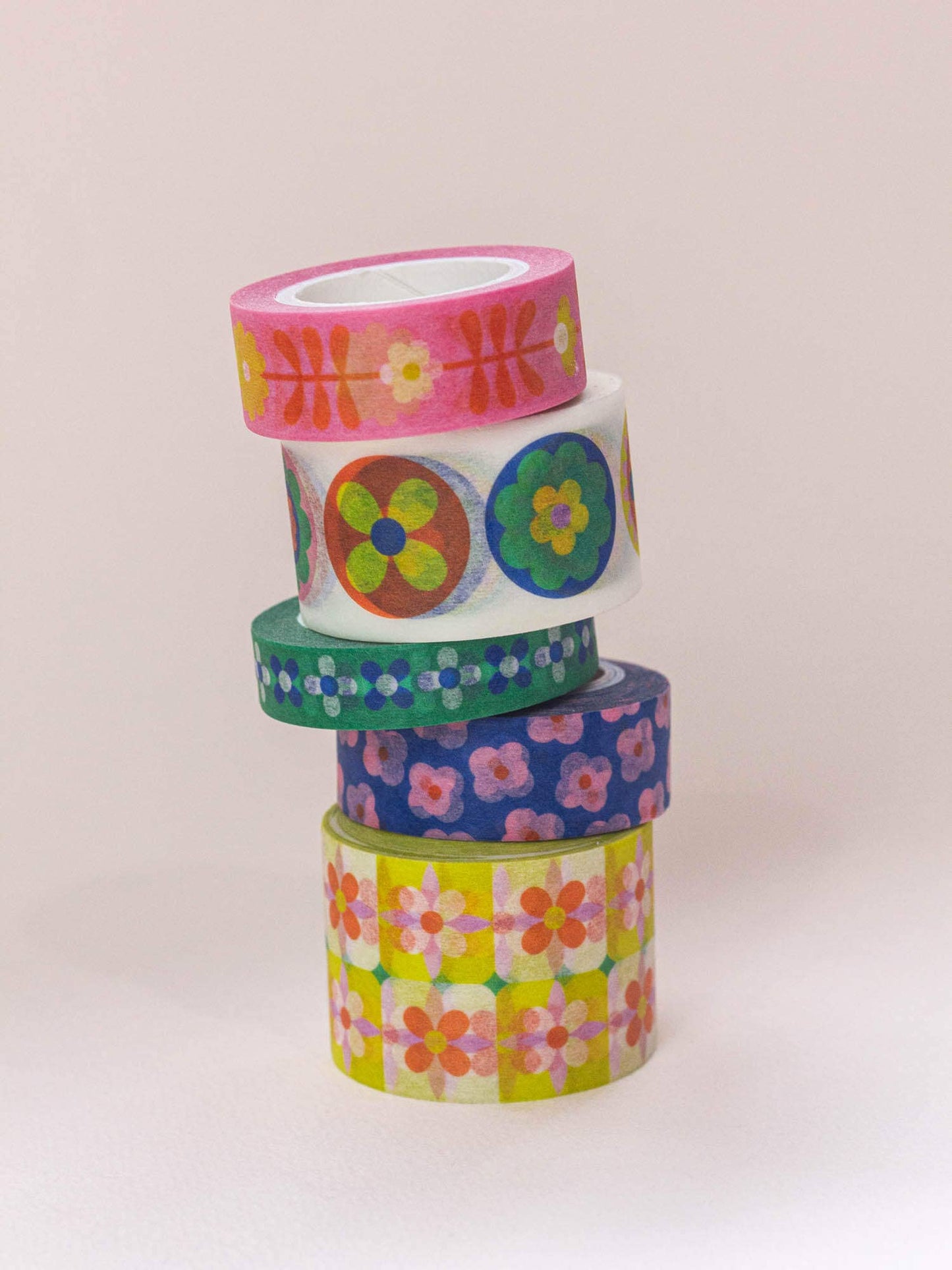 My Darlin' - Primrose Party 15mm • Retro Scattered Flowers Washi Tape