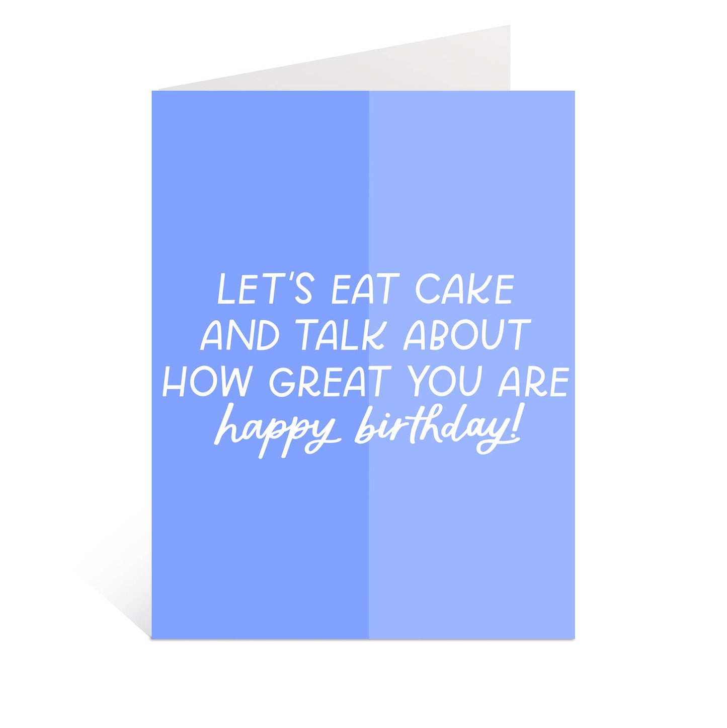 Just Follow Your Art - Let's Eat Cake Happy Birthday Card