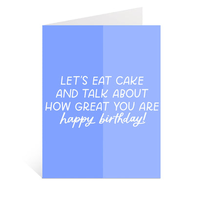 Just Follow Your Art - Let's Eat Cake Happy Birthday Card