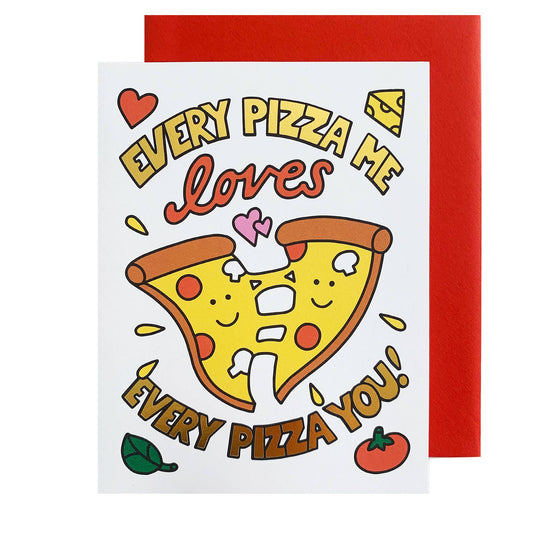 The Social Type - Pizza Love Valentine's Day Card
