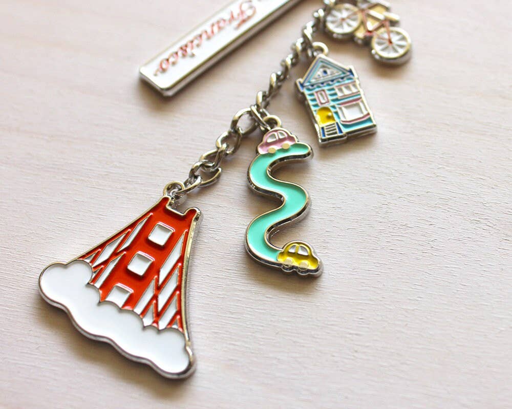 Tomoko Maruyama - San Francisco Silver Keychains: D. Fog