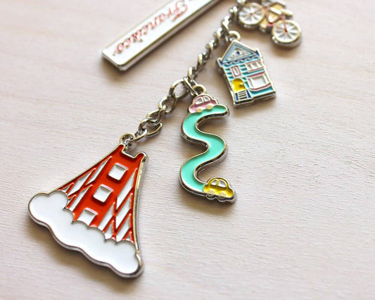 Tomoko Maruyama - San Francisco Silver Keychains: D. Fog