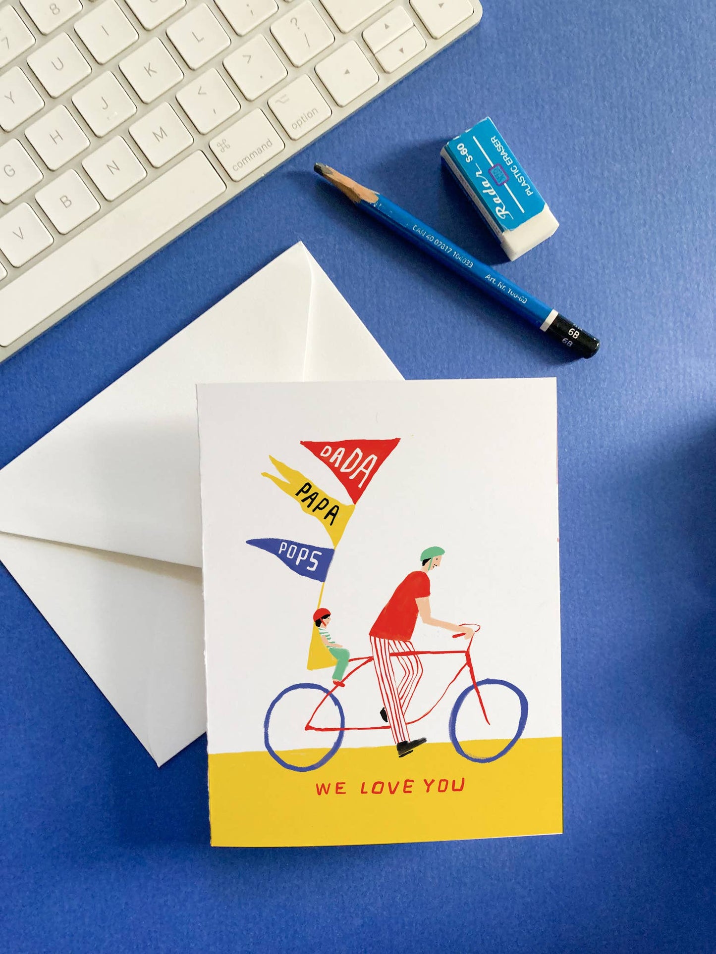 Karen Schipper - Bike Dad - Classic Father Appreciation Card