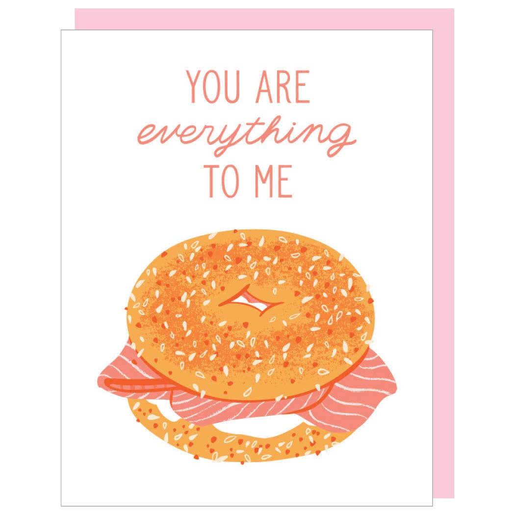 Smudge Ink - Everything Bagel Love Card