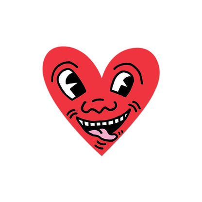 Apply Stickers - Heart by Keith Haring (Valentines) - Die-Cut Sticker