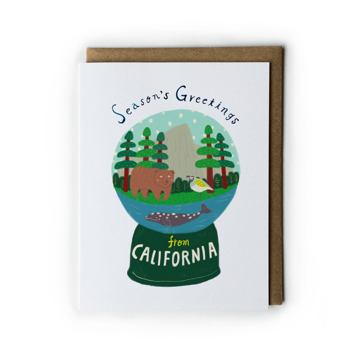 Honeyberry Studios - Northern California Snow Globe Holiday