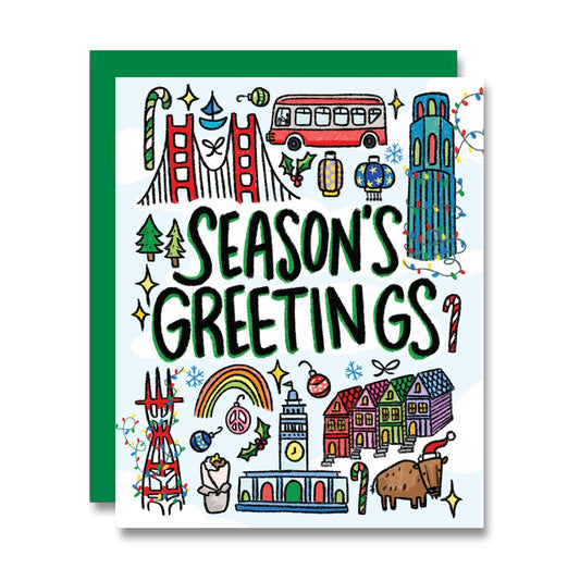 PapaLlama - NEW! SF Season's Greetings Holiday Card