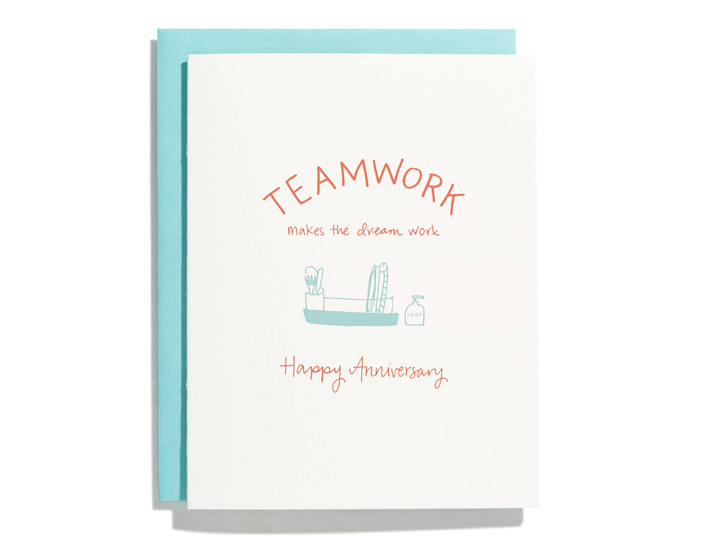 Shorthand Press - Teamwork Anniversary - Letterpress Greeting Card