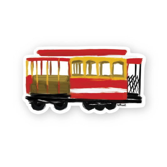 doodles.ink. - Cable Car Sticker