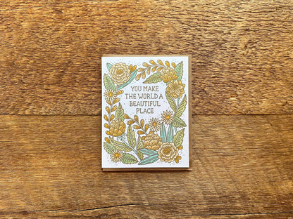 Noteworthy Paper & Press - Beautiful World Card