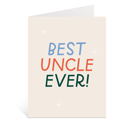 Just Follow Your Art - Best Uncle Ever Card | Family Cards, Fun Uncle, Gift For Him