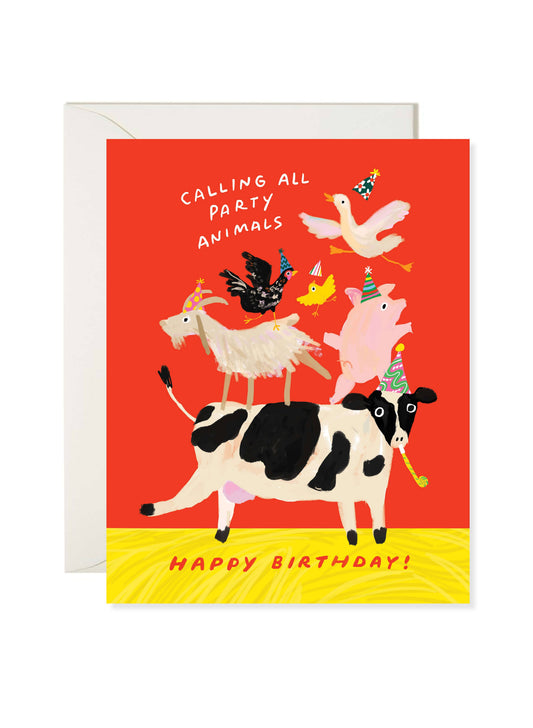 Karen Schipper - Farm Party Animal – Funny Birthday Card